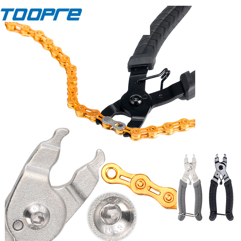 Chain Quick Link - 自転車チェーン用クイックリンクツール、フック付き自転車用プライヤー、MTB/ロードバイク用チェーンクランプ、多機能プライヤー、マジックバックル、自転車用工具