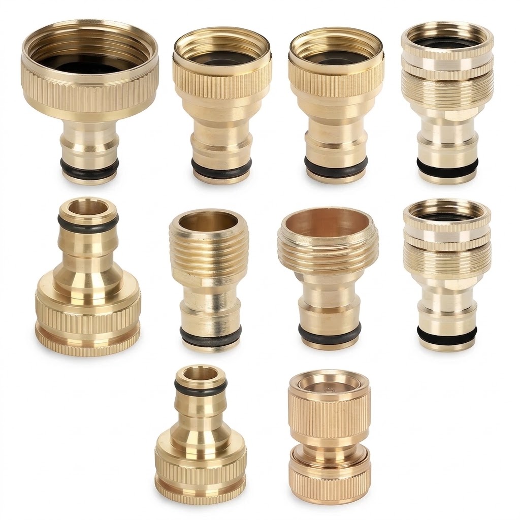 Spoke Nipple Brass - 真鍮製1/2、3/4、1インチのオス・メスネジと16mmニップルアダプター、ガーデンホースタップ用クイックコネクター、灌漑パイプ用ジョイント