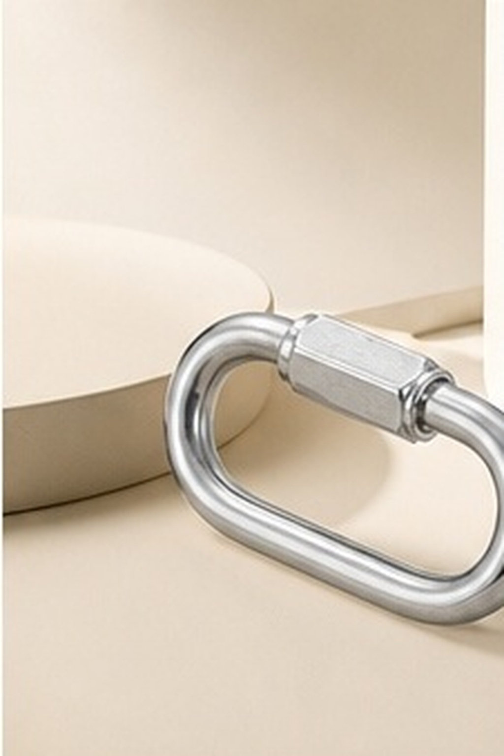 Chain Quick Link - 8個入り ステンレス製 ロック式カラビナ スクリューロック クイックリンク チェーンコネクター