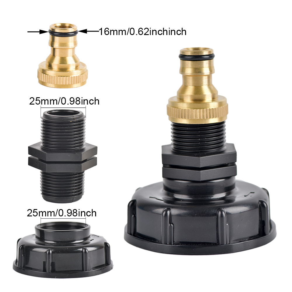 Ibc蛇口アダプター糸乳首コネクタ、1000l水タンク用ガー - Spoke Nipple Brass のレビューと価格