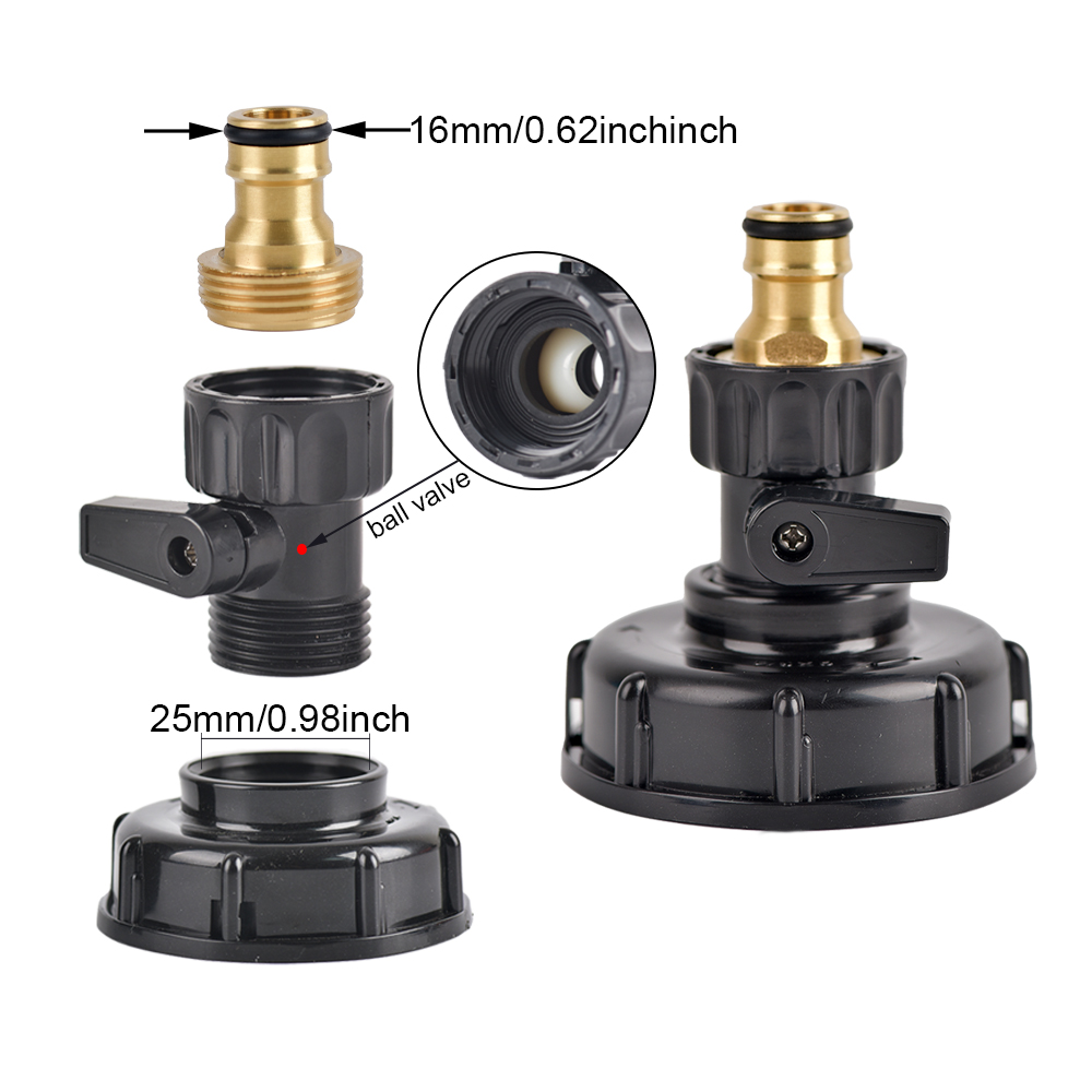 Ibc蛇口アダプター糸乳首コネクタ、1000l水タンク用ガー - Spoke Nipple Brass のレビューと価格