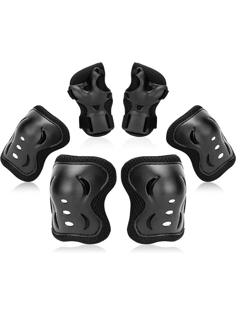 6個入り子供用保護具セット（3～15歳向け）、スケートボード - Mountain Biking Elbow Pads のレビューと価格